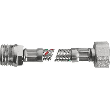 Flessibile Femmina 1/2" - Femmina 3/8" 40 Cm Inox Deborri