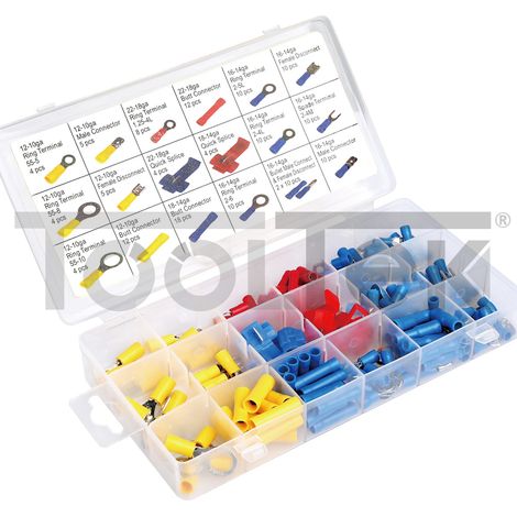SET 160pz TERMINALI CONNETTORI CAPICORDA PREISOLATI PER CAVI ELETTRICI (1/5)