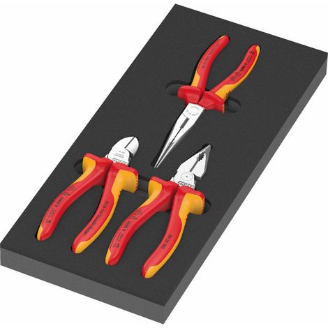 Wera 9784 Schaumstoffeinlage KNIPEX Zangen Set VDE 1, 3-teilig (1/4)