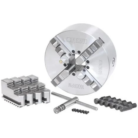 Fervi M079A/250/D1-5 Mandrino a 4+4 griffe di precisione autocentrante Camlock (1/4)