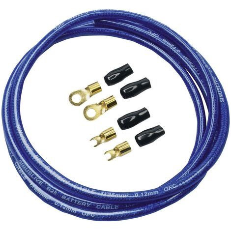 Sinuslive Car HiFi Stromkabel-Set 25 mm² vergoldet (1/2)
