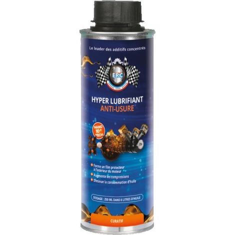 Hyper lubrifiant anti-usure - Nano 10-9 - Essence - Diesel - Prolonge la durée vie moteur - ERC