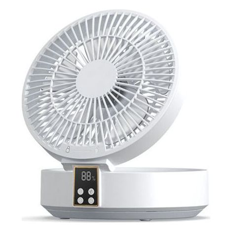 Extrem leistungsstarker, leiser Tischventilator – 1000-mAh-Akku (wiederaufladbar) – 120°-Oszillation – 3 Geschwindigkeitsstufen – Fernbedienung und Timer (1/5)
