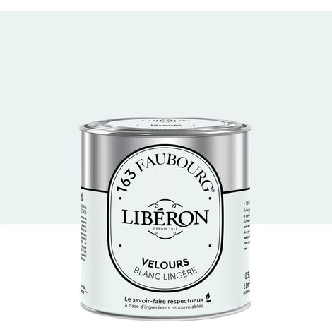 LIBERON Peinture blanc lingère multisupport 163 faubourg LIBÉRON velours 0.5 l