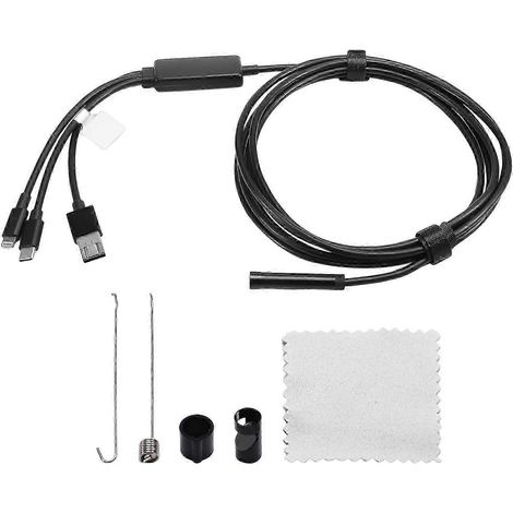 Endoscope pour téléphone portable, endoscope haute définition, endoscope quatre en un, endoscope étanche pour voiture DZI (1/5)