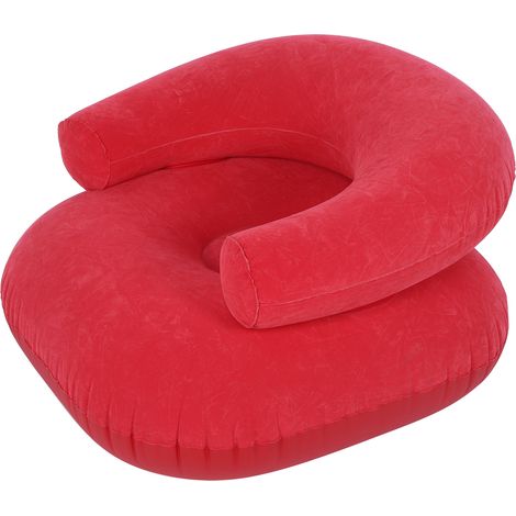 Fauteuil gonflable floqué avec accoudoirs pour salon, chambre et mobilier d'extérieur (1/5)
