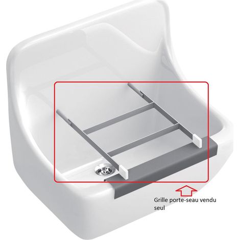 Villeroy & Boch – Grille pour vidoir suspendu – Chrome – Dimensions 177,5 x 272 x 21 mm – Pour vidoir O.novo (1/8)