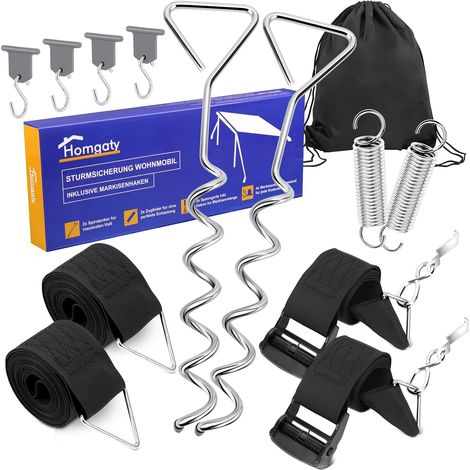 Kit d'arrimage pour auvent de caravane - 7,5 m (1/5)