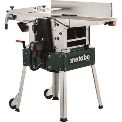Metabo – Raboteuse dégauchisseuse 260 mm – Puissance 900 W – Profondeur de rabotage 3 mm – Table en fonte grise massive (1/3)