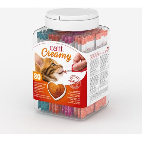 Snacks cremosos para gatos Catit Creamy – 80 Tubos