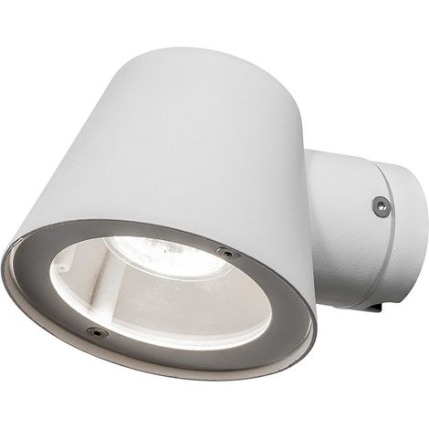 Applique murale d'extérieur à alimentation secteur/Trieste Down/1 x 35 W GU10/verre transparent/aluminium/IP54/lumière extérieure blanche (1/4)