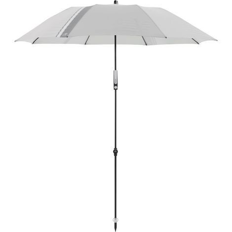 Doppler Sonnenschirm "Expert Manual Multi" Ø160 cm, hellgrau, Bezug aus 100 % Polyester, Gestell aus Aluminium, Gewicht 1,8 kg (1/5)
