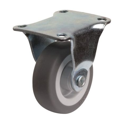 roulette caoutchouc plat fixe 50 mm (1/4)