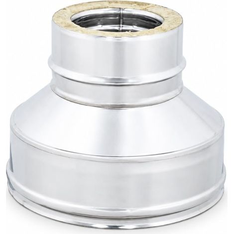 MAKA Riduzione Canna Fumaria Doppia Parete Inox Ø 120 a 80 mm (1/5)