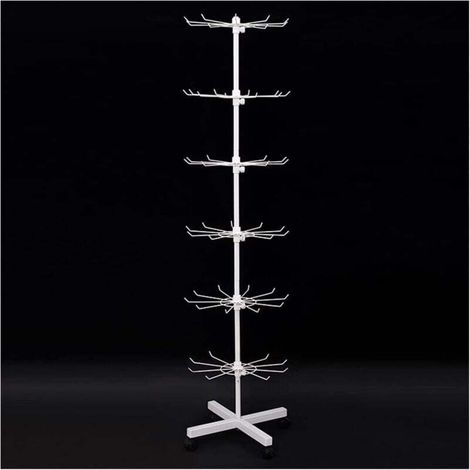 Rotating Display Stand 6 Levels Jewelry Holder Key Ring Socks Mobile Tree (1/4)