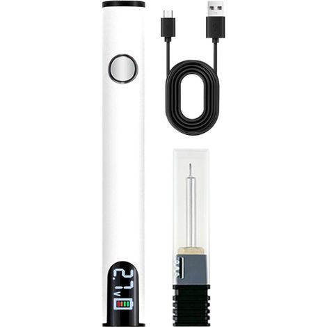 Kit de fer à souder sans fil, stylo à souder de tension, chauffage rapide, outil rechargeable avec affichage numérique LED (1/5)