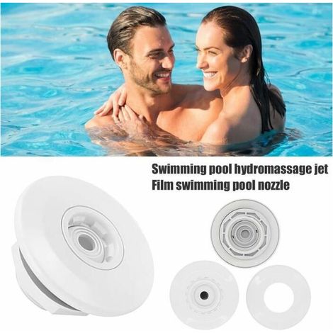 Equipement piscine,Buse de Massage rotative à 360 degrés pour piscine, sortie d'eau, Spa, Jet, accessoires pour - White (1/3)