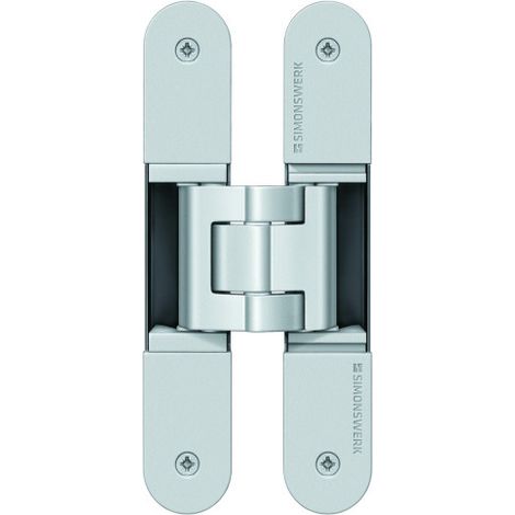 Paumelle Tectus TE 540 3D laqué argent en boîte de 2 - SIMONSWERK