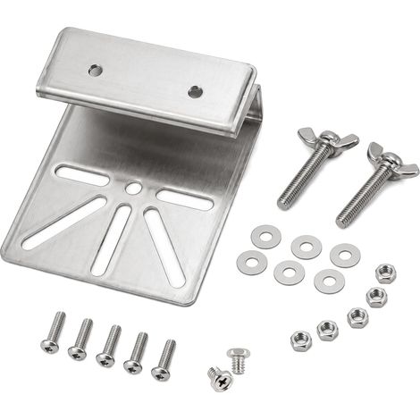 Support de Gouttière en Acier Inoxydable pour S340 et, Support extérieur universel, Support Caméra Extérieure, Installation sans Perçage, Vis Antirouille, Compatible PTZ et Caméras IP (1/5)