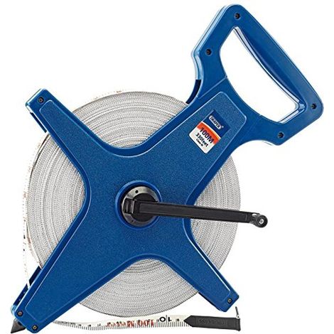 Draper 51091 Metro a Nastro in Fibra di Vetro per Agrimensore, 100 M/330', Blu