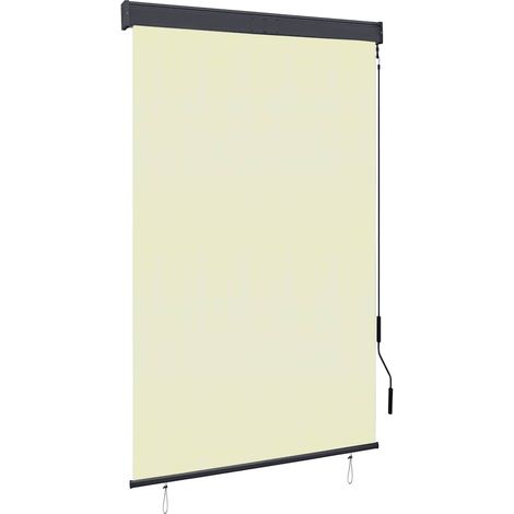 Store enrouleur extérieur 120 x 250 cm Blanc crème