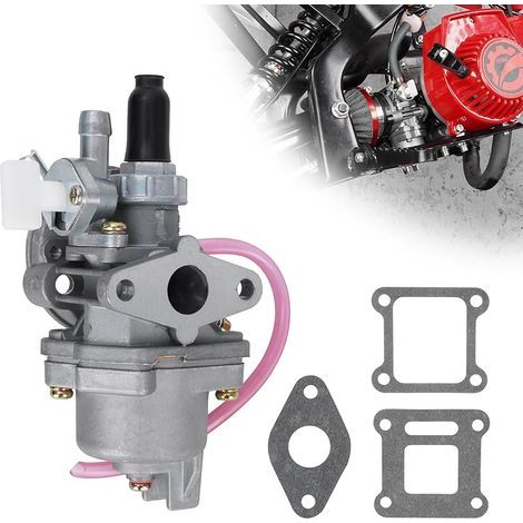 PZ13 Carburateur 13mm Carb pour 47cc 49cc Pocket Bike 2 Temps Moteur Mini Carb Quad ATV Moto Dirt Bike - Alliage de zinc amélioré (1/4)
