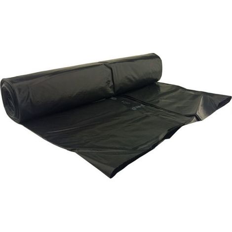 Sac Poubelle - 240 L - Épaisseur 80 Microns - Noir - Polyéthylène - Rouleau De 5 (1/3)