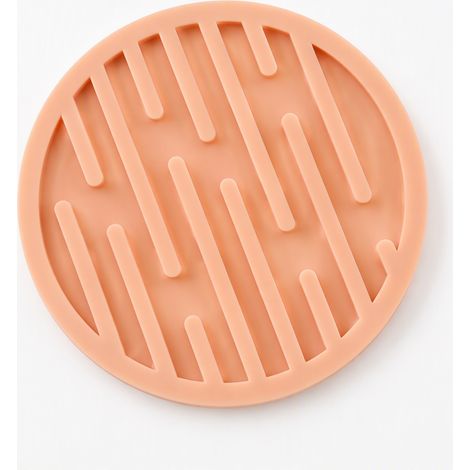 dessous-de-plat isolant rose renforcé en silicone alimentaire