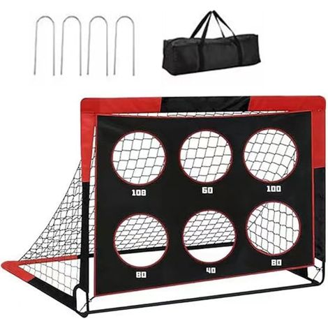 Buts De Football Pour Jardin Design Pop Rectangle Jouet D'Entrainement 1.2 M De Largeur X 0.9 M De Hauteur Rectangle Pliable Et Portable Pour Garçons Filles Sport Entraînement Lancer Fête Cour D (1/5)