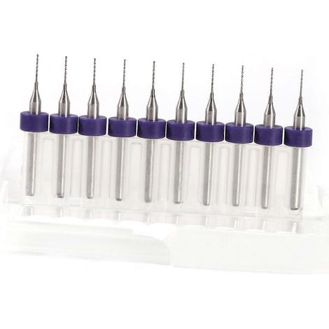 10 Stück Hartmetall-Mikrobohrer für Leiterplatten (0,5 mm)