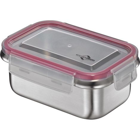 Portapranzo Kuchenprofi, 0,5 l, 10,5 x 15,5 x 6 cm, acciaio inox/plastica