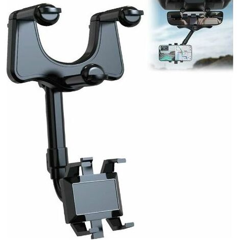 [French Days]Support Telephone Voiture Retroviseur, 360¡ãRotatif R¨tractable Support Smartphone Voiture, Support Portable Voiture pour Smartphone de 4 ¨¤ 6,7 Pouces (1/4)