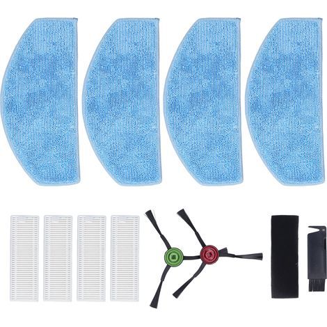 Jeu de accessoires pour robot aspirateur Laresar Evol 3 : filtres, brosses latérales et lingettes nettoyantes lavables (1/5)