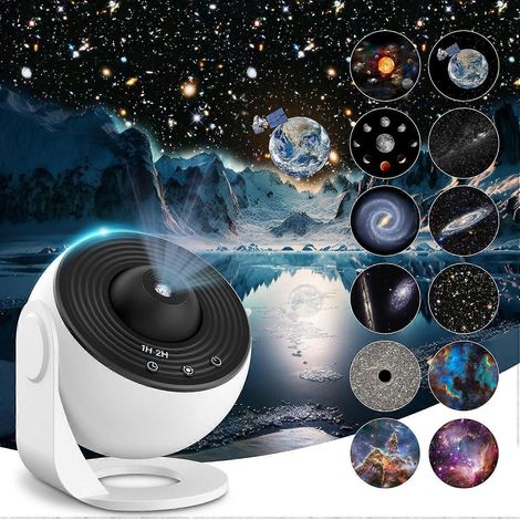 【BQ】Projecteur d'étoiles de planétarium, projecteur de lumière galactique réaliste avec 12 planètes (1/5)