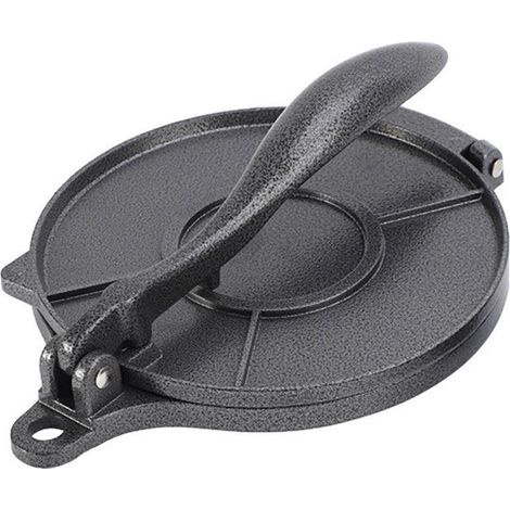 Presse à tortillas premium 16/20 cm pour pain plat, tacos, rotis et chapatis, alimentation saine, noir - 16 cm (1/5)
