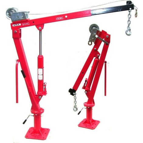 Ladekran mit Seilwinde 900kg Pickup Kran 06157 Hebekran 0,9 to Schwenkkran Winde