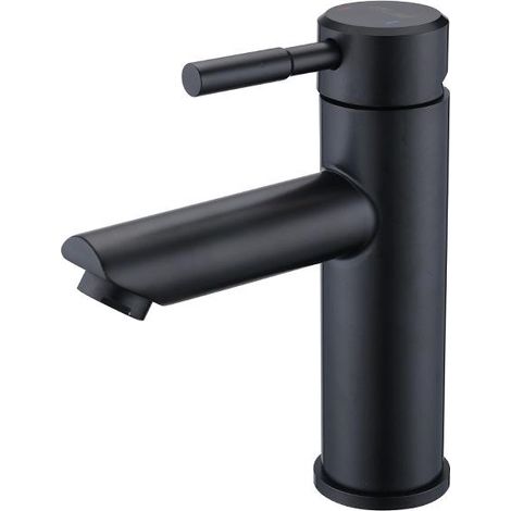 ROBINET DE LAVABO SUR PLAGE 006 EN LAITON NOIR COLLECTION CÉPHISE (1/5)