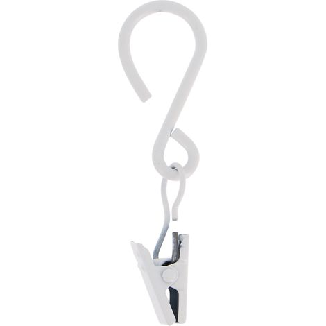 Lot 10 anneaux à pince grand modèle Blanc Ø 25 cm
