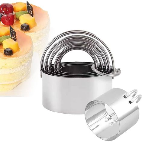 Runder Ausstecher aus Edelstahl – für alle Backarten – Kekse und Muffins (runde Farbbox)