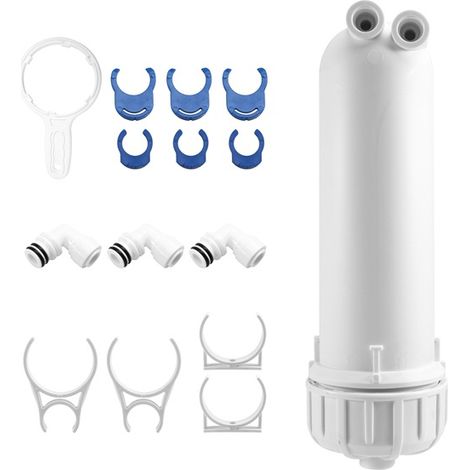 1 jeu de couleurs : voir photo. Matériau : boîtier de membrane de purificateur d’eau en plastique, machine à eau potable domestique, ultrafiltration, osmose inverse. (1/5)