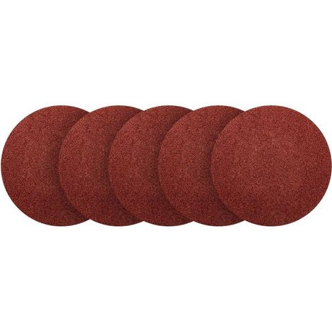 Dischi abrasivi in velcro da 150 mm, P40, 5 pezzi, senza fori