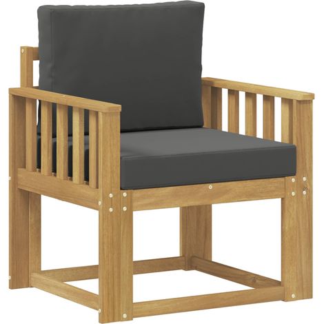 2 Stück Outdoor-Sofagarnitur Polyester Weiß und Anthrazit vidaXL