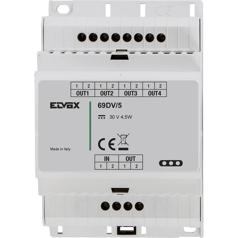 VIMAR - 69DV/5 Répartiteur de câble Cat5 à 4 lignes