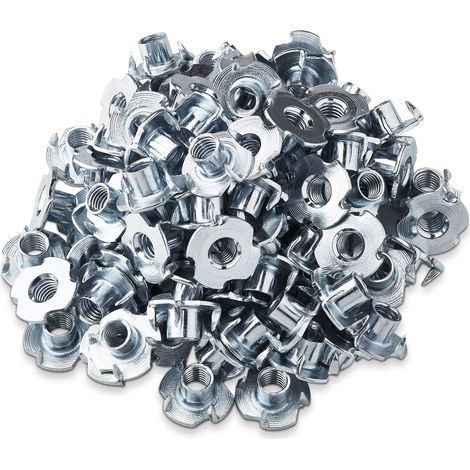 100 Stück Einschlagmuttern M8 x 10 mm