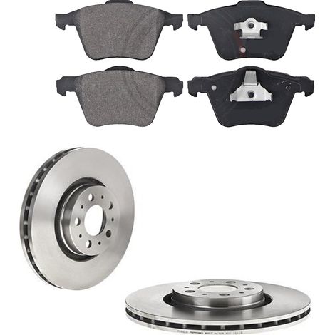 KIT FRENI ANTERIORI compatibile con VOLVO XC90 I (275) - DISCHI + PASTIGLIE OEM: P 86 018 , P 86 022 , P 86 023 / 17634 , 18486 , 17408 /SOSTITUZIONE DIRETTA/BASSA POLVERE/SILENZIOSO (1/5)