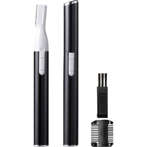 Épilateur électrique pour sourcils, tondeuse de précision pour le visage, rasoir, épilateur portable pour maillot, aisselles, jambes et corps-AquaForge