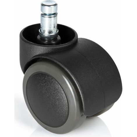 [NEUWERTIG] B-Ware Hjh Office 5x Rolo Free 10mm/50mm Hartböden Stuhlrollen Schwarz