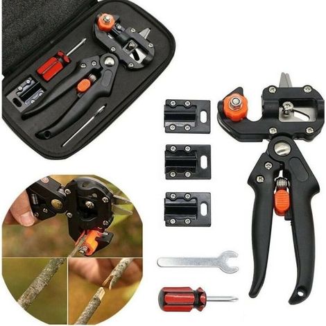 PINZA INNESTATRICE MANUALE 3 INNESTI PER PIANTE E FIORI + ASTUCCIO E ACCESSORI (1/3)