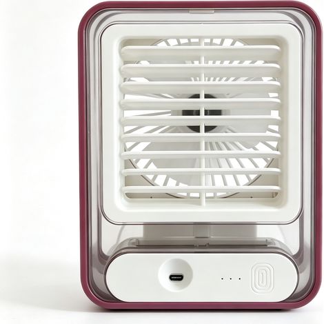 Mini Ventilateur USB Rechargeable avec Brumisateur, Humidificateur de Bureau Silencieux et Portable-lsw (1/4)