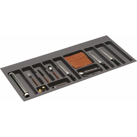 Ramasse-couverts pour tiroir – Largeur 1095-1140 mm – S'adapte à caissons de 1200 mm – Design minimaliste pour cuisines modernes – Gollinucci (1/3)